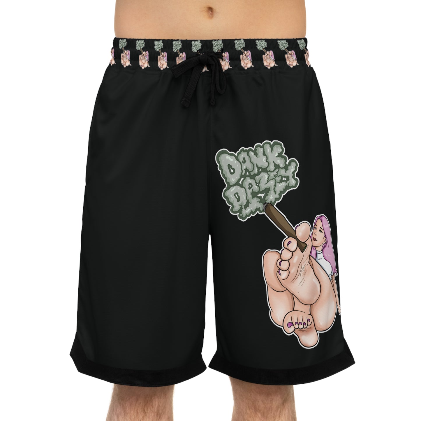 Basketball Rib Shorts (AOP)