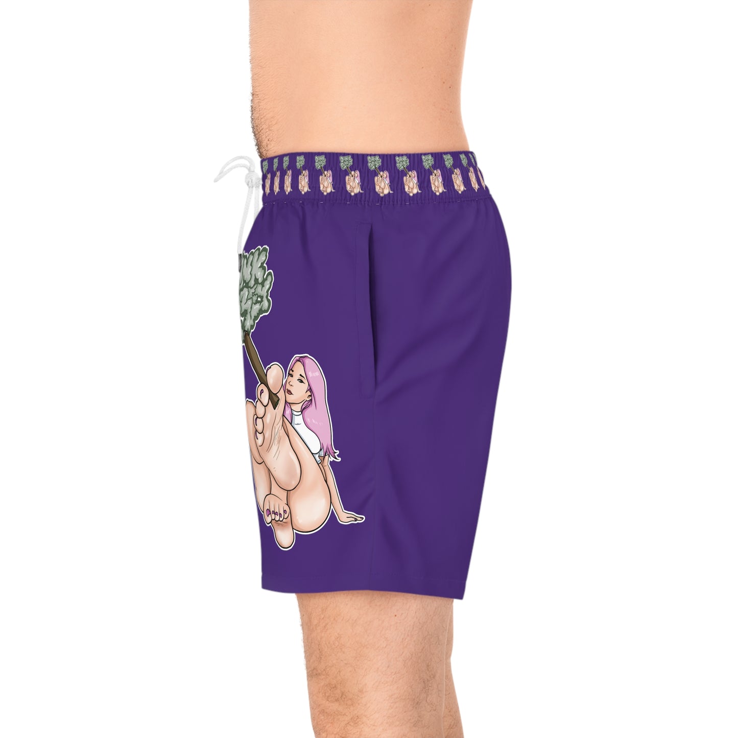 Men's Mid-Length Swim Shorts (AOP)